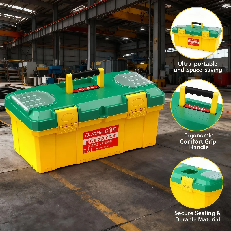 

Сверхмощный портативный запираемый металлический ящик для инструментов, вращающийся сундук, органайзер для хранения инструментов для механика, гаражная мастерская Cassetta Attrezzi