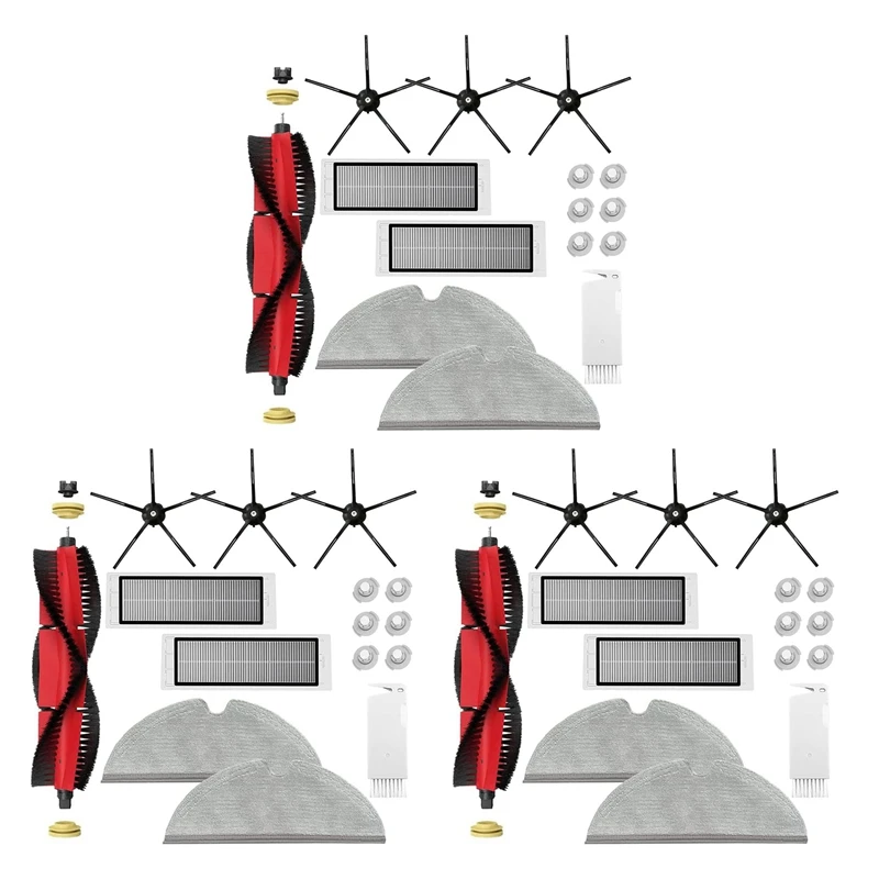 

3 Set Accessories For Xiaomi Roborock S5 Max S6 Max S6 Pure S6 Maxv S50 S51 S55 S60 S65 S5 S6 Vacuum Cleaner