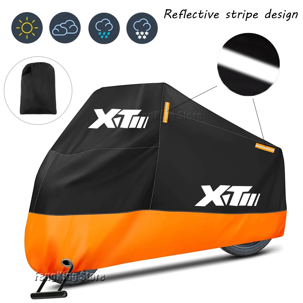 

Motorcycle Cover Waterproof Outdoor Scooter UV Protector Dust Rain Cover For YAMAHA XT250 XT500 yamaha xt 250 xt 500