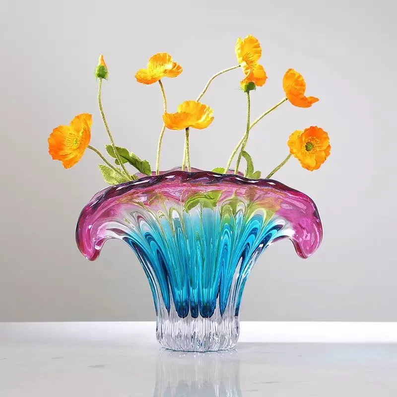 Luxury Crystal Glass Fruit Plate Elegant Home Decor Snack Bowl for Living Room Coffee Table Modern Candy Dish Household