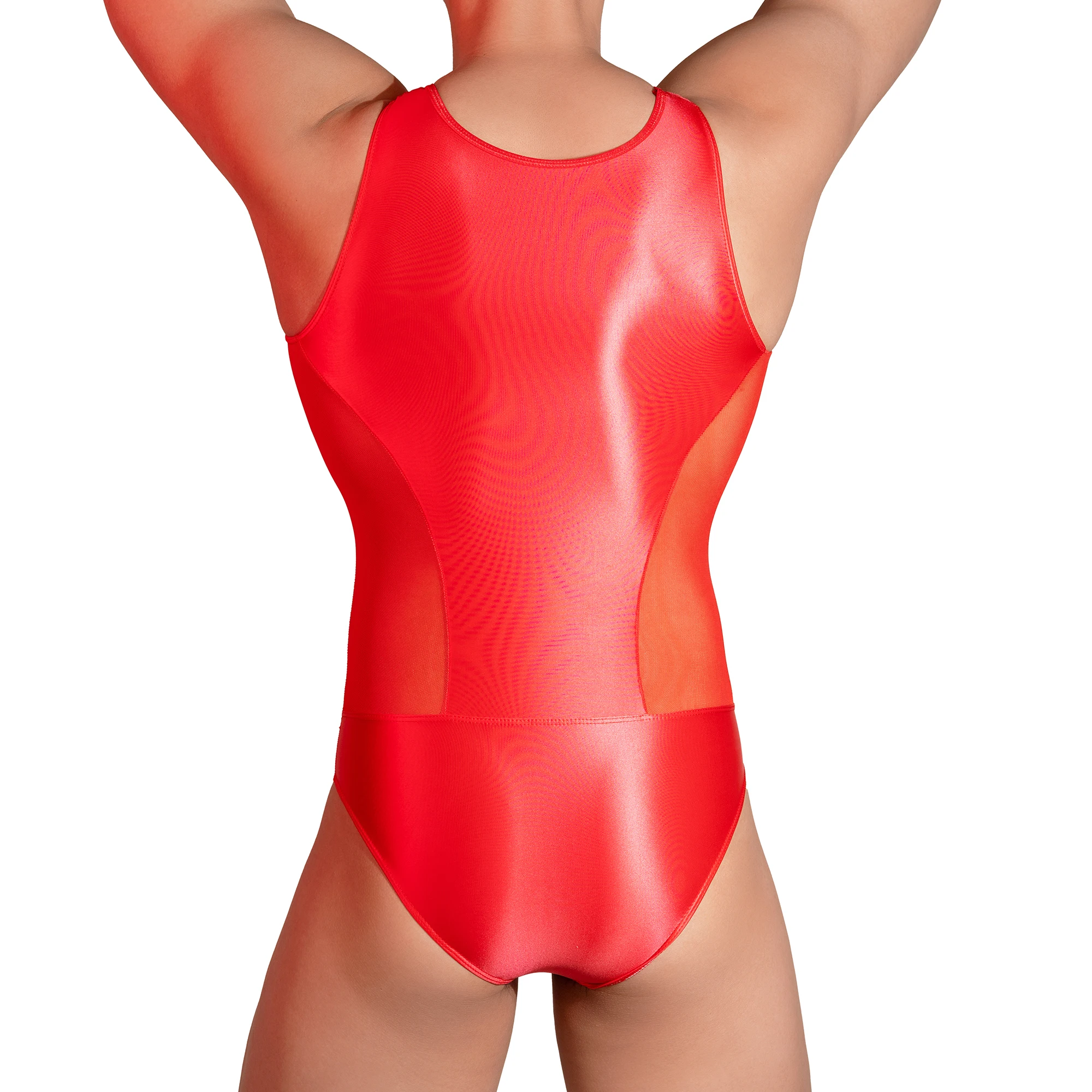 

Men's Erotic One-pieces Underwear See Through Breathable Bodysuits Sexy Stretchy Jumpsuits Sleeveless Leotard Sleepwear Rompers