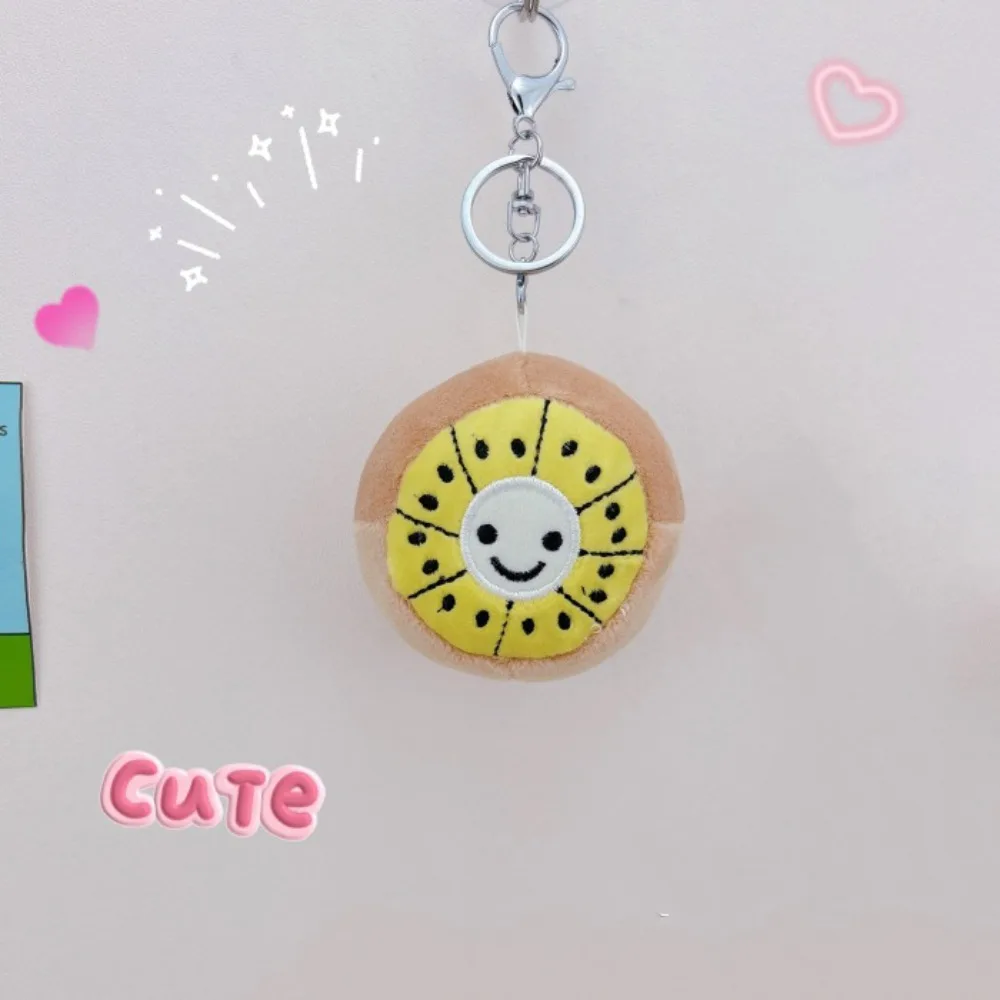 Durian Durian-Porte-clés en peluche pour adultes, porte-clés créatif, porte-clés en peluche, fruit kiwi, pendentif beurre