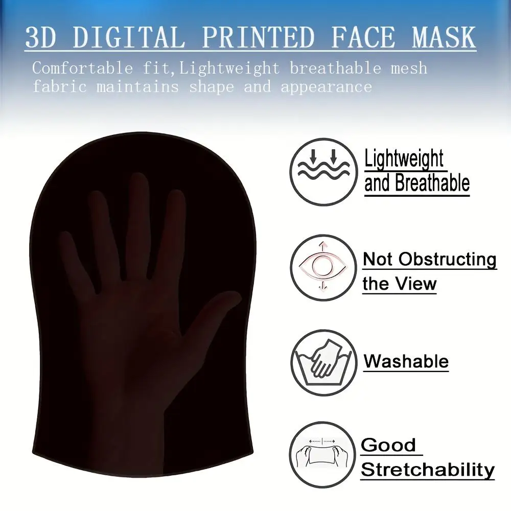3D Realistic Celebrity Full-Face Mask, Breathable & Sun-Proof, Party Cosplay Headgear Mask - view 6