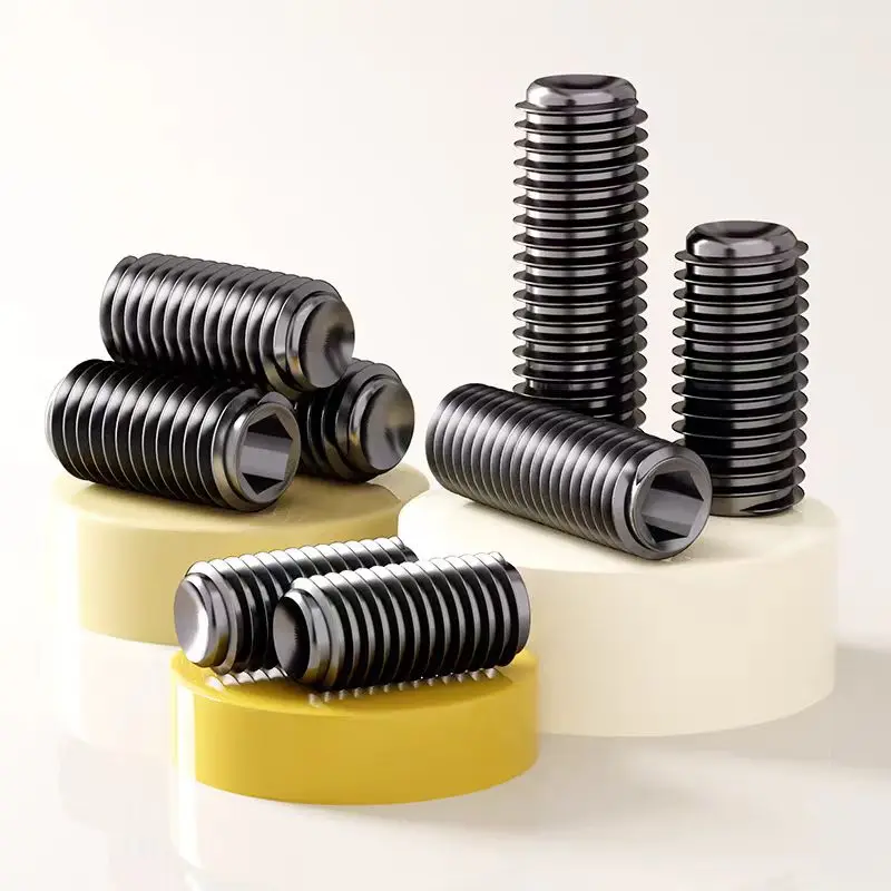 

M8 M10 M12 Grade 12.9 Carbon Steel Hexagon Hex Socket Headless Cup Point Concave End Set Grub Screw Bolt