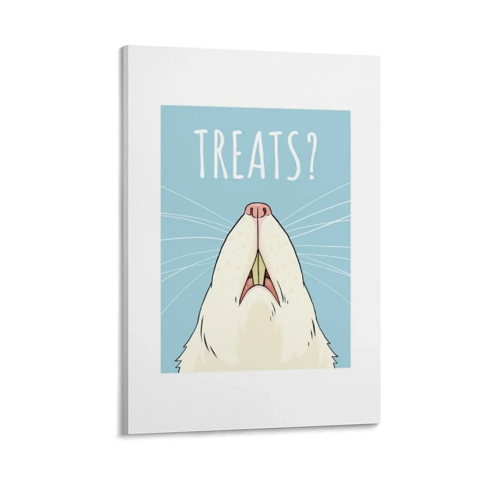 

Treats Pet Rat Blue Design Canvas Painting wall frame for living room bedroom decoration Decor for room