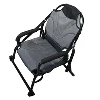 Aluminium Canoe Kayak Sit On Top Chair Seat Backrest Seat Inflatable Boat Lightweight Foldable Chair with Back Support