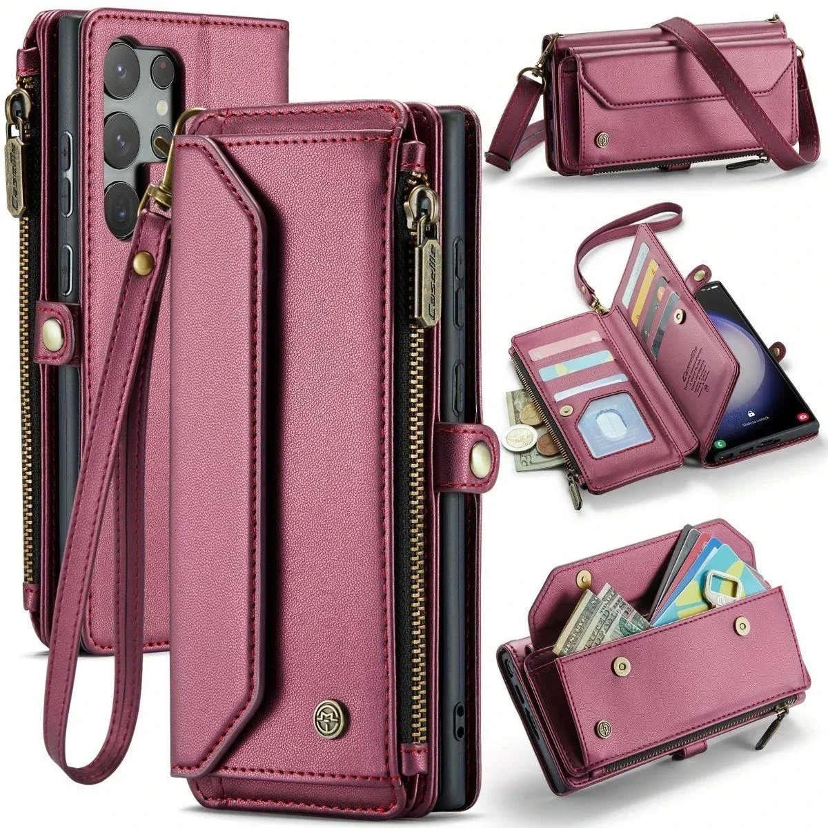 Borsa a tracolla per donna cavalletto per Google Pixel 7A 8 Pro pochette per Xiaomi M2 Pro M5s Poco X5 Pro Rfid Blocking Wallet