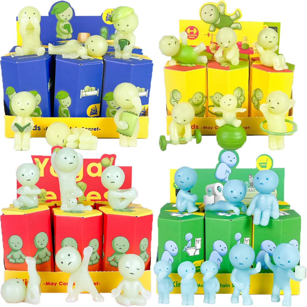 

Box Living Series Recorative Mini Figure Doll Toys Gift Cute Noctilucent Decoration Doll