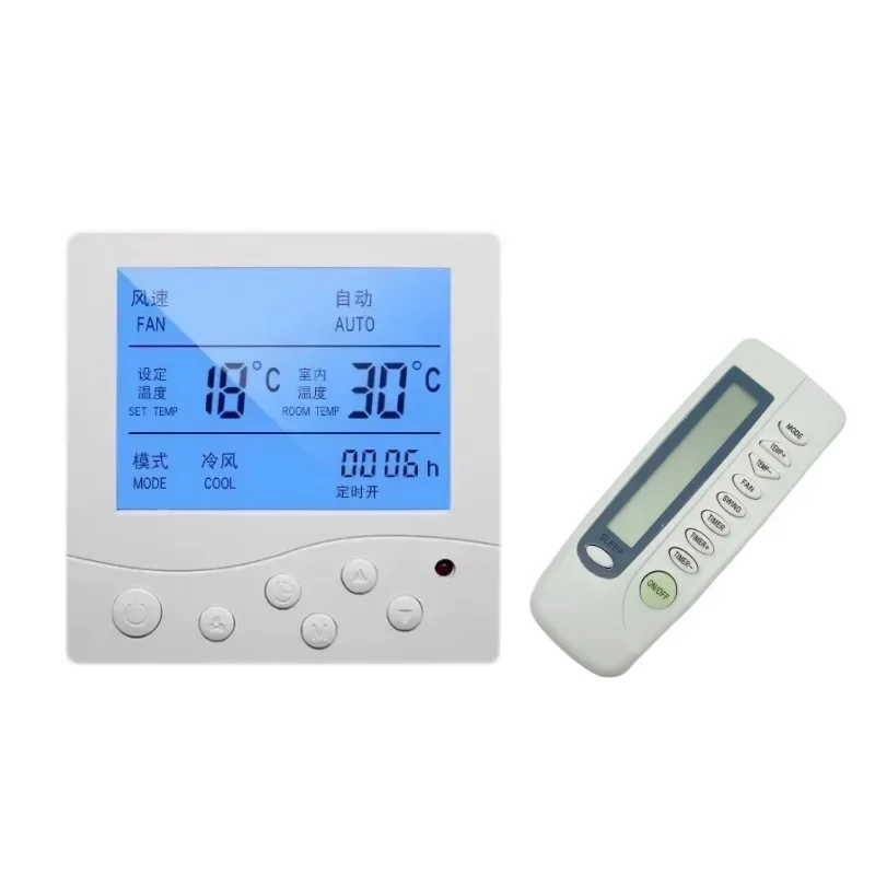 MINI HVAC Central Air Conditioner FCU Temperature Room Thermostat Air Conditioning Temperature Control Module Smart Home