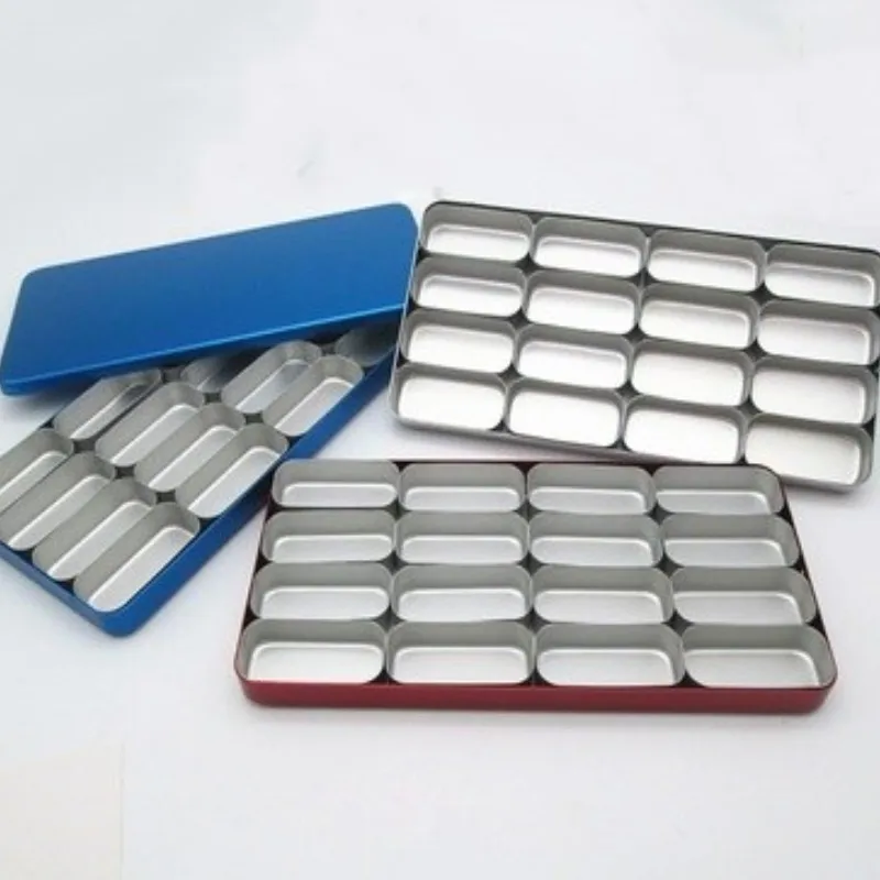 Dental 16 Slots Instruments Tray Disinfection Box Autoclavable Dentistry High Speed Diamond Bur Tools Endo File Storage Case