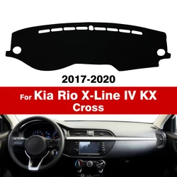 For Kia Rio X-Line IV KX Cross 2017 2018 2019 2020 Dash Mat Sun Shade Anti-UV Carpets Car Accessories Car Dashboard Cover