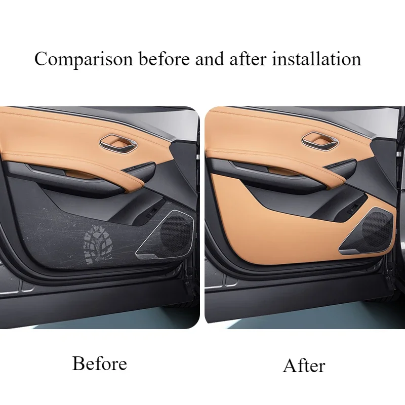 Car Door Anti-kick Pad Anti-scratch Waterproof Pad For BYD Song L DMI Door Protective Mat Car Interior Modification Accessories