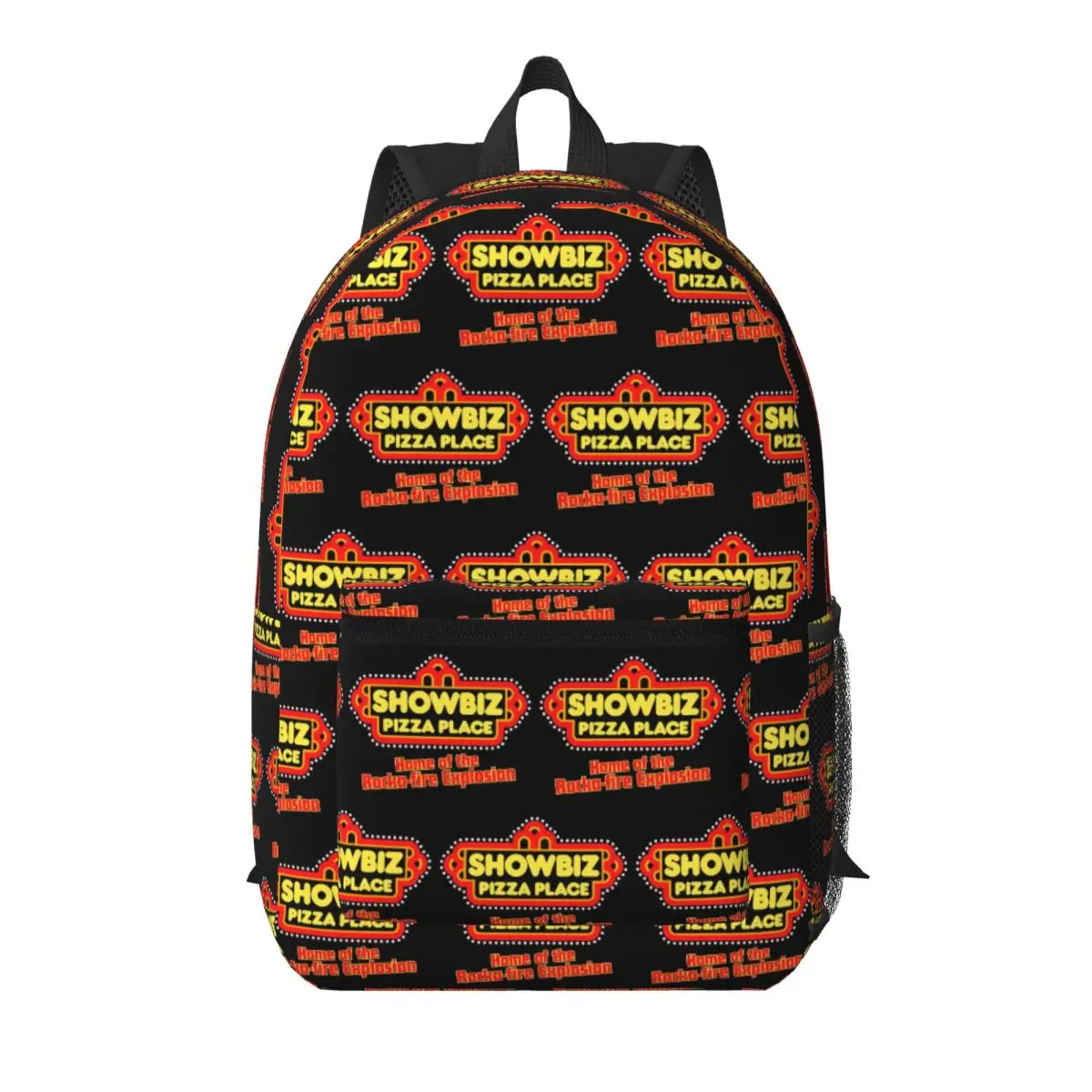 

Showbiz Pizza Place Retro Restaurant Design Student Backpack School Bag Hiking Travel Daypack Men Women Bookbag Shoulder Bags