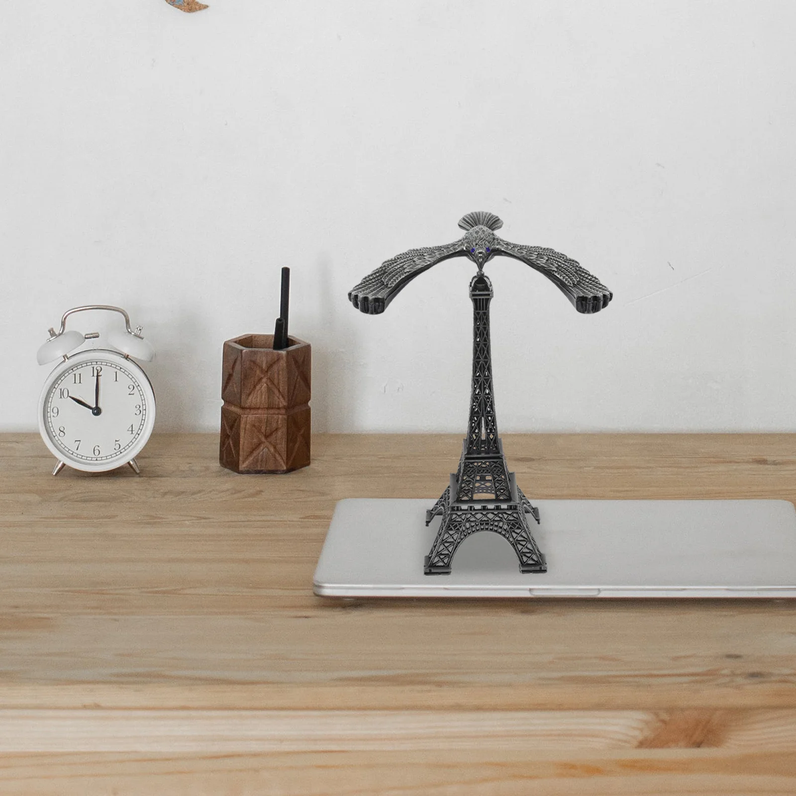 Balance Bird Home Adornment Balancing Tabletop Decoration Alloy Eagle Eiffel Tower Model Retro