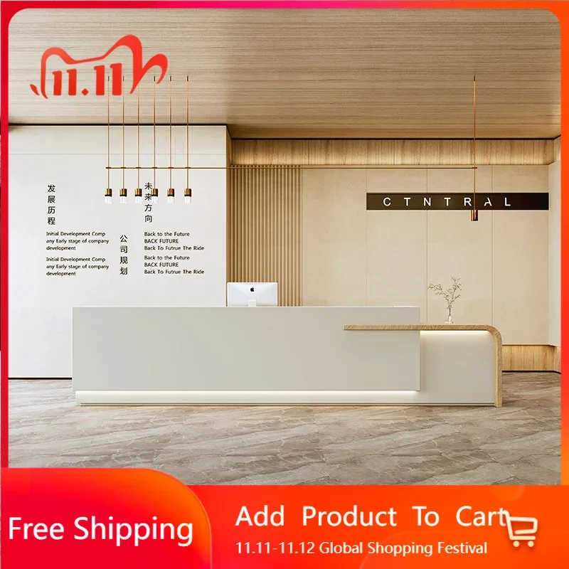 

Organizers Counter Lectern Simple Church Pulpit Moveable Reception Desk Luxury Table Beauty Comptoire Accueil Trendy Furniture