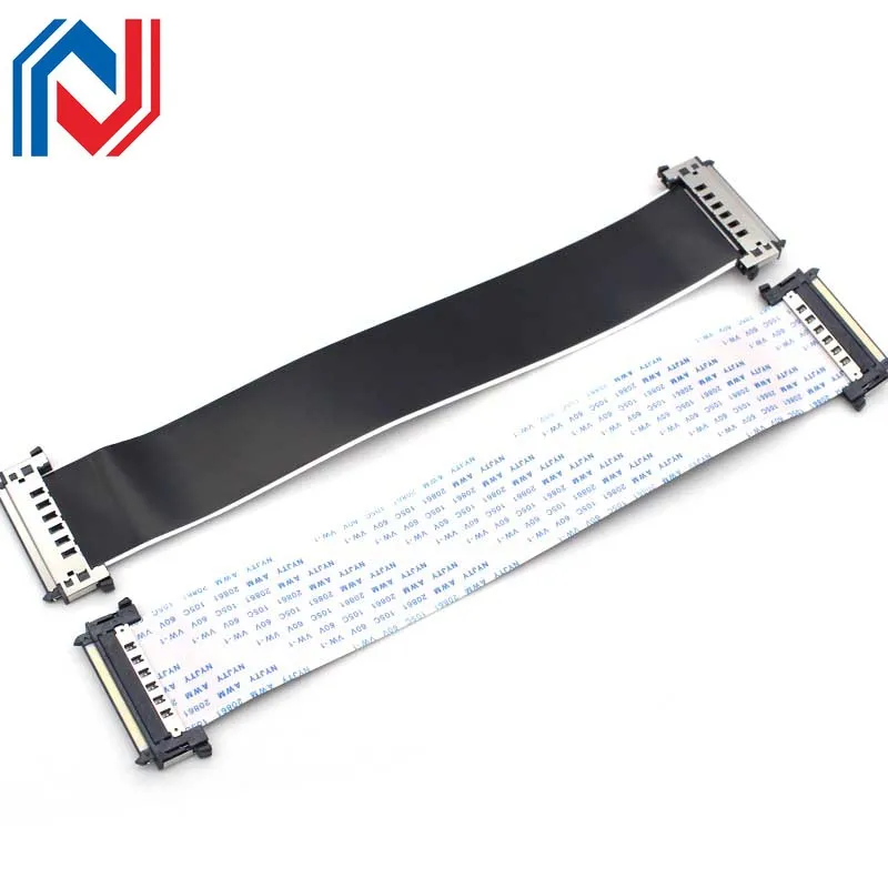 41Pin 51Pin 4K LVDS Ultra HD LCD Strip Cable 0.5mm Pitch AWM 20861 20706 105C 60V VW-1 V-by One 51P FFC Double Head