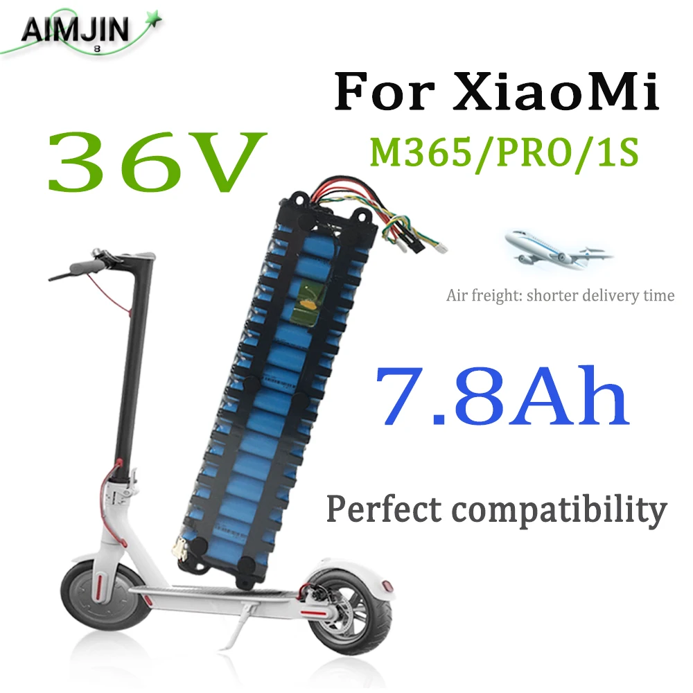 

For Xiaomi M365/Pro/1S Scooter 36V 7800mAH 10S3P 18650 Lithium ion Battery Pack Long lasting endurance