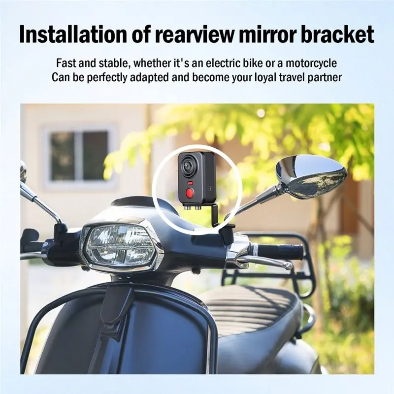 Waterproof Dual DVR Wifi Connect Action Camera Recorder Motorcycle Front& Inside View Dash Cam