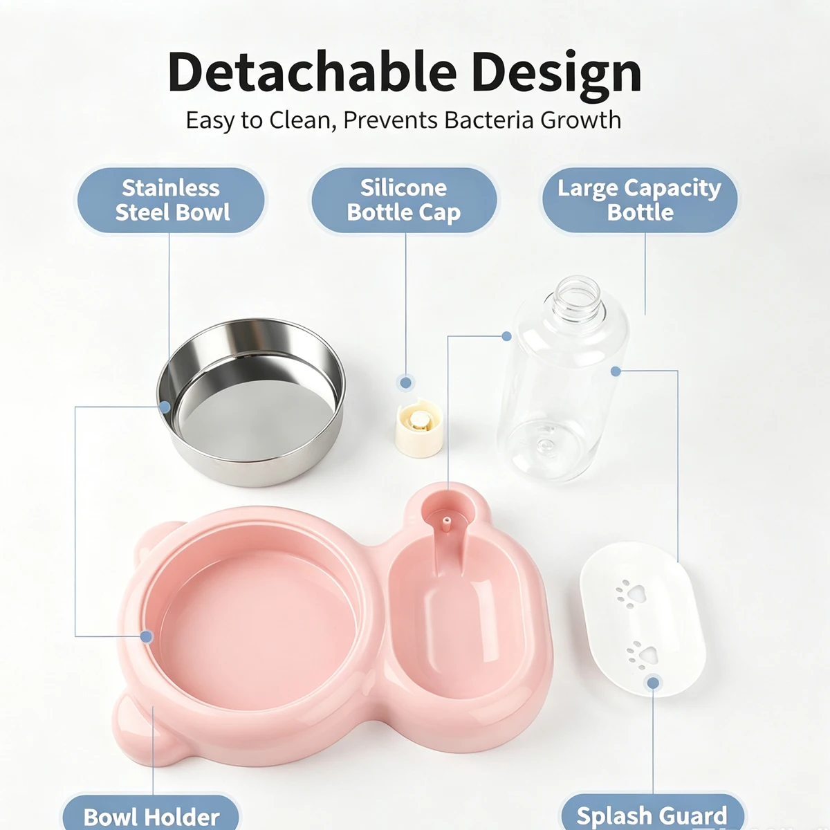 Cat Feeding and Drinking Machine Automatic Feeder of Cats Pet Supplies Bowls Double Fountain Kitten Stuff Dish Dog Bowl Water