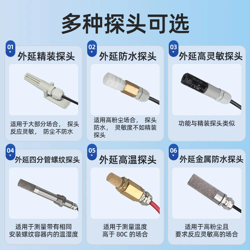 86 Temperature and Humidity Sensor Industrial High Precision Transmitter Agriculture Machine Room Monitoring Rs485 Logger