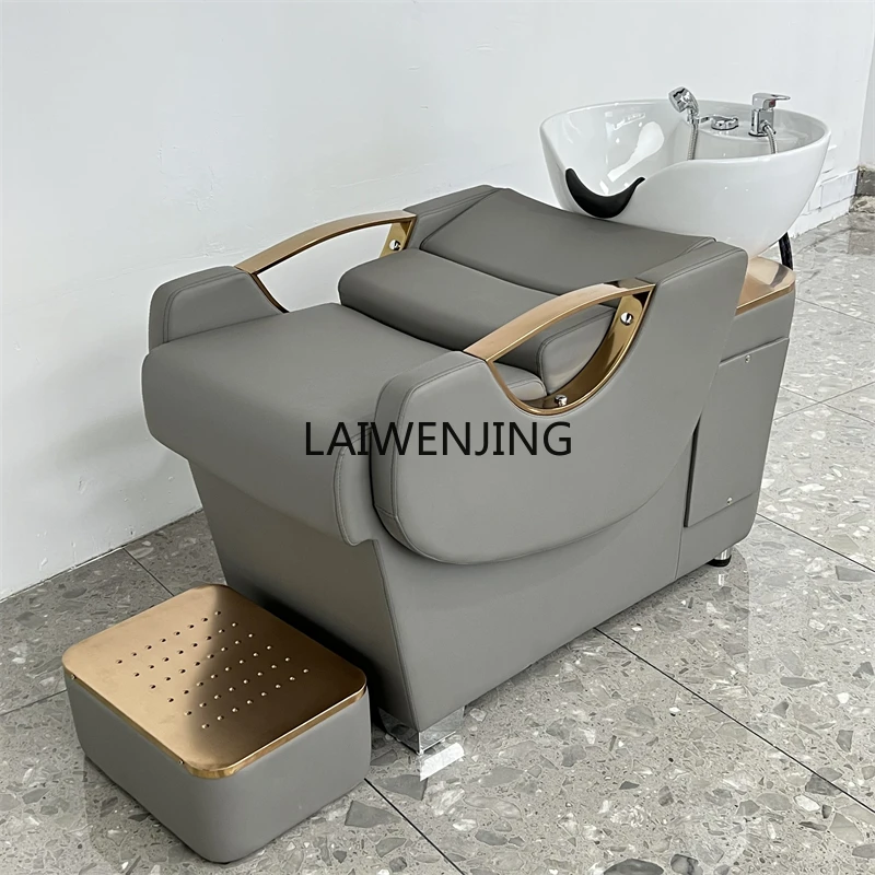 

SGF shampoo bed special hair salon flushing ceramic basin half lying shampoo bed