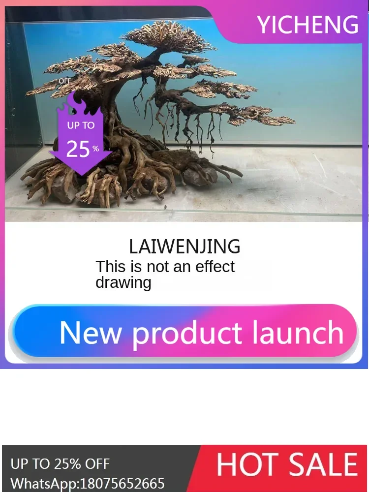 

LYY fish tank landscaping Tree of Life Xiaomi full set of South American tank sunken wood finished Moss tree