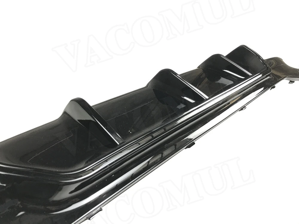 

VACOMUL For 5 Series Carbon Fiber Rear Bumper Lip Diffuser Spoiler for BMW G30 G38 M TECH Sport 2017 2018 2019 ABS Gloss Black