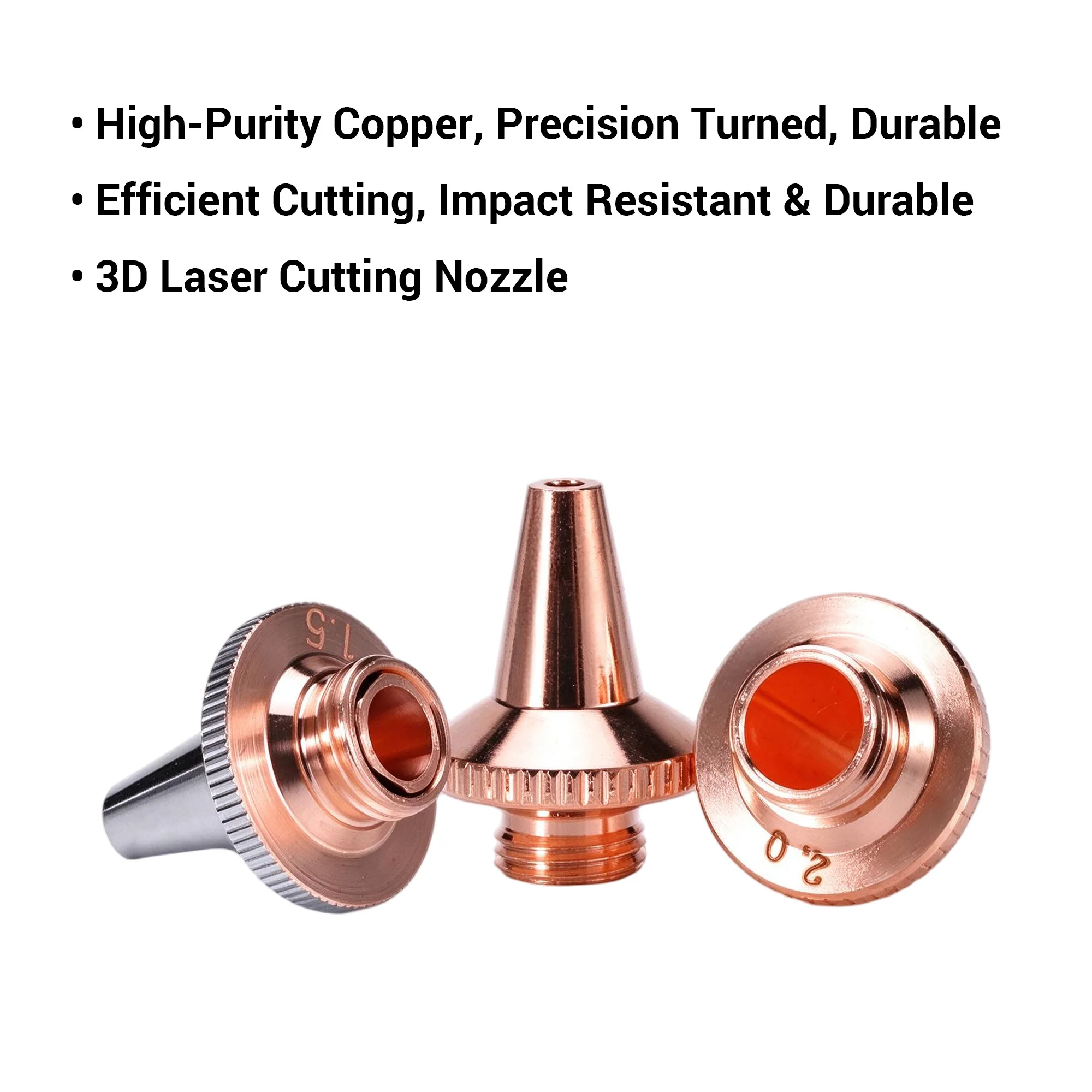 10Pcs/lot Raytools 3D Laser Nozzles M8 D15 H19 Fiber Laser Cutting Nozzle for BM110 Ospri Precitec 3D Pipe Cutting