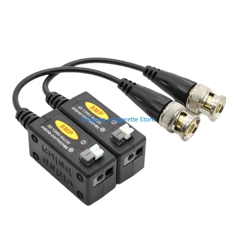 Speed BNC To Networking Cable Converters Long Distances Surveillances Extender Y4QF