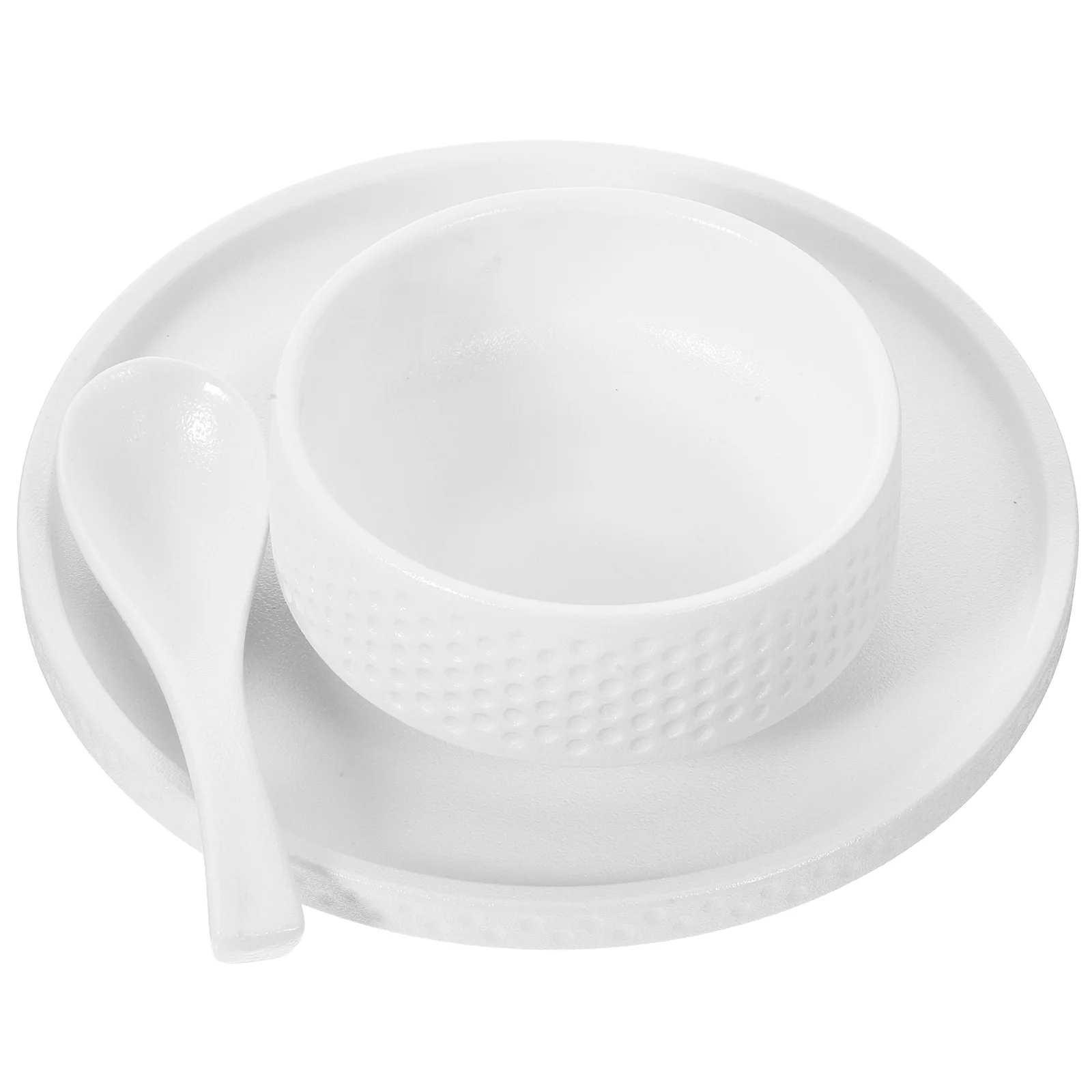 

1Set Nordic Ceramic Bowl Plate Spoon Stackable Microwave Dishwasher Safe for Home Restaurant Cafe Breakfast Bowl