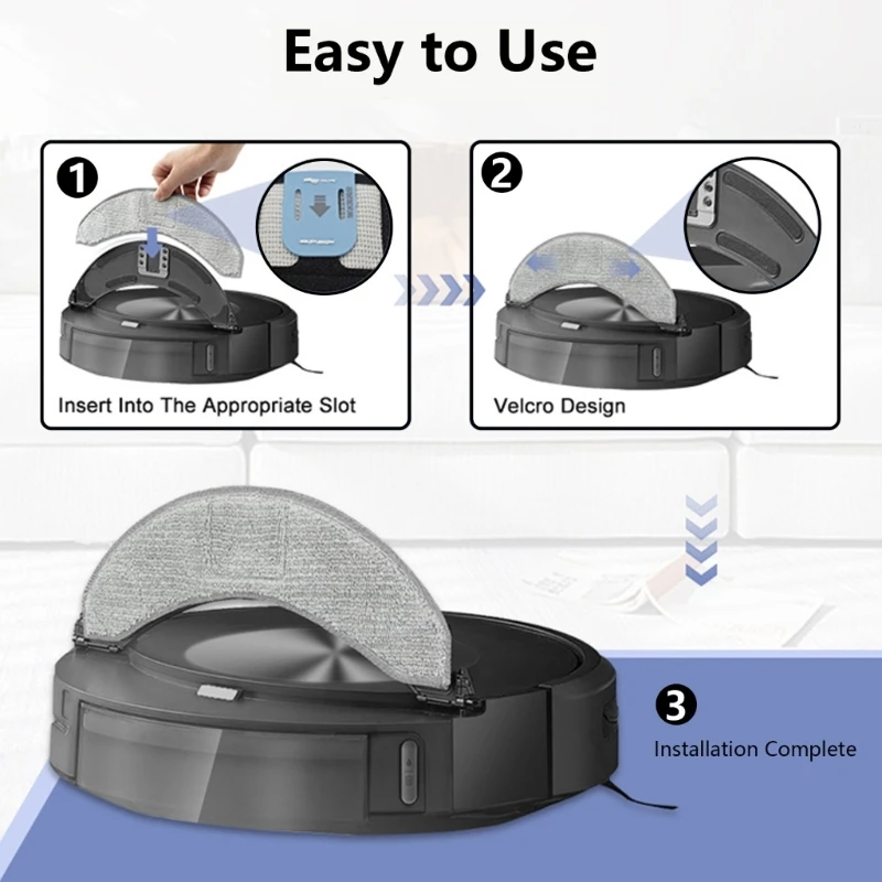 4/6/8Pack Replacement Mop Pads for j7/ j7+/ j9+ Accessories Microfiber Washable 918D