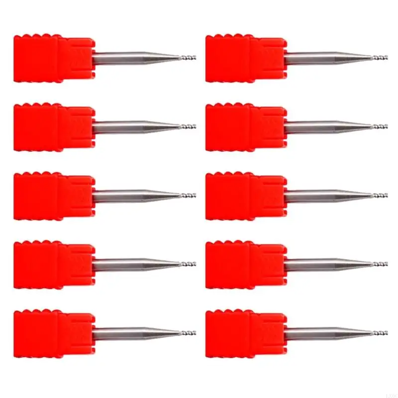 LX0C 10pcs Steel Three Flutes Milling Bit Milling Ruters for Aluminium Resistance and Discuracy