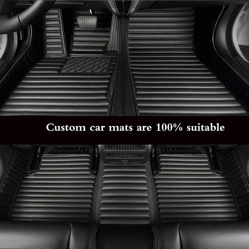 Custom 3D Car Floor Mats for Mercedes Benz GLC Coupe 2016-2024 5/7 Seater  All-Weather Interior Accessories Artificial Leather