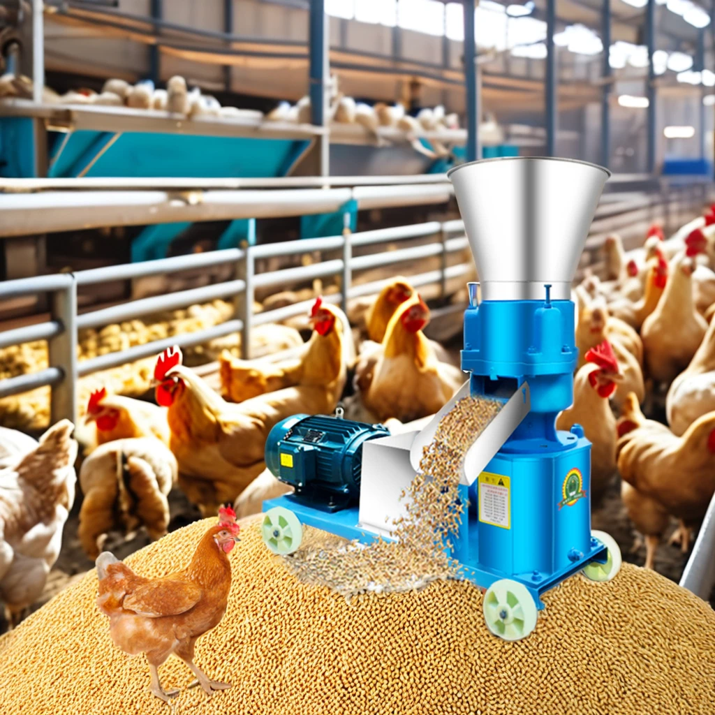 Feed pellet processing machine, small livestock pig, cattle and sheep feed production granulation equipment