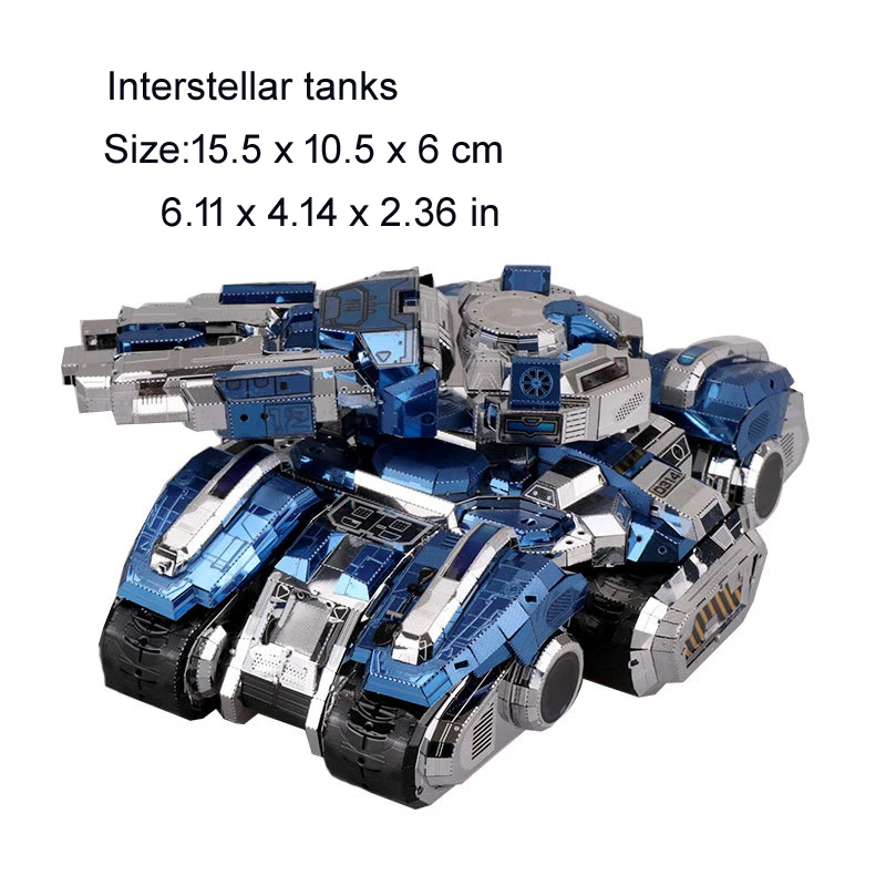 

3D Metal Puzzle Nebula Tank model KITS Assemble Jigsaw Puzzle Gift Toys For Children