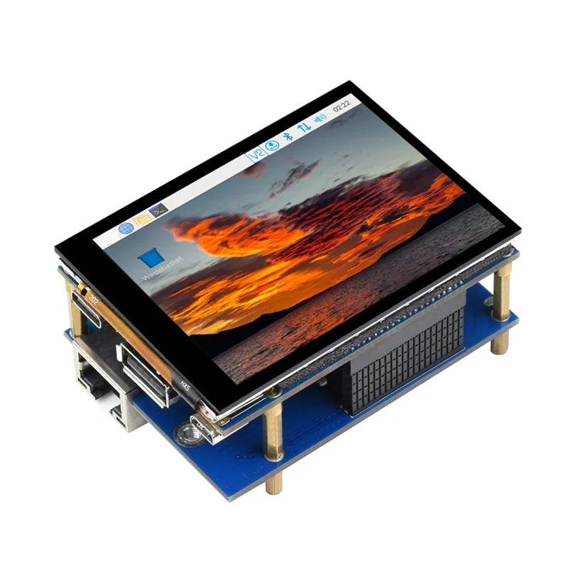 CM4 Expansion Board 2.8Inch Touch Screen Display HAT USB HUB Starter Kit For RPI Raspberry Pi Compute Module 4 Lite EMMC-ABIU