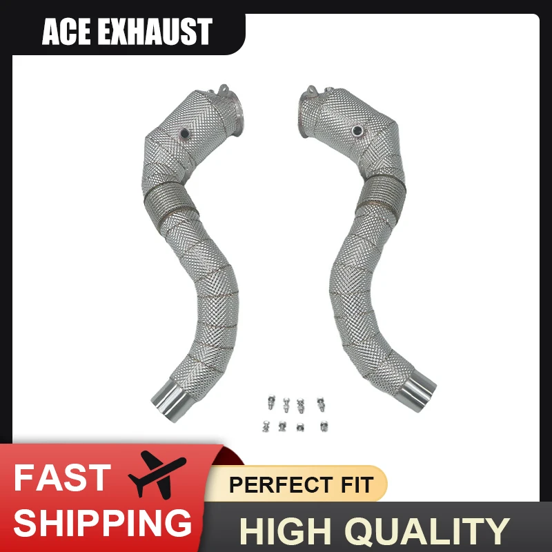 

ACE Fast Delivery Exhaust Pipe Downpipe for BMW m550i 750i m850i X5 X6 X7 M50i N63 4.4T Free Flow Exhaust System with Catalysis