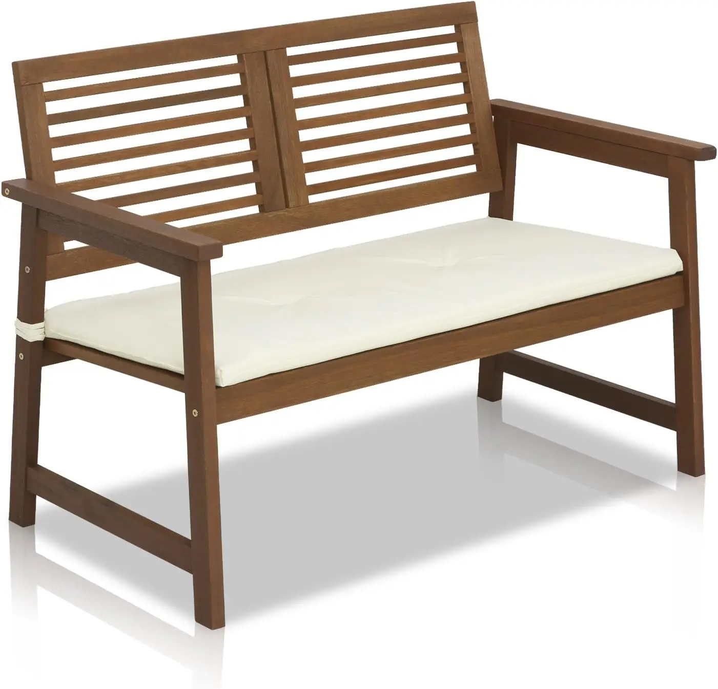 Furinno FG161167 Tioman Hardwood Outdoor Bench in Teak Oil, Natural