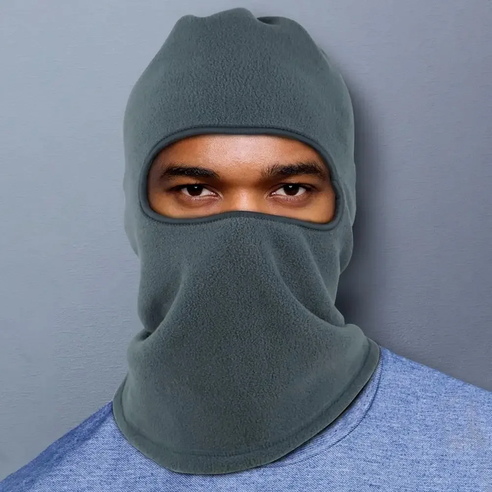 قناع التزلج بالاكلافا الشتوي المقاوم للرياح من الصوف الحراري برباط قناع الوجه الكامل لركوب الدراجات النارية خوذات الرأس للرجال والنساء