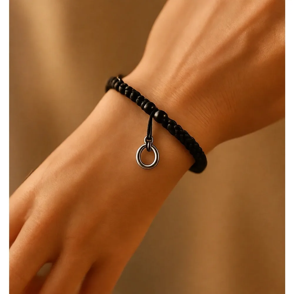 

Набор из 12 браслетов из полудрагоценных камней 8 мм, регулируемые, в технике макраме, для мужчин и женщин