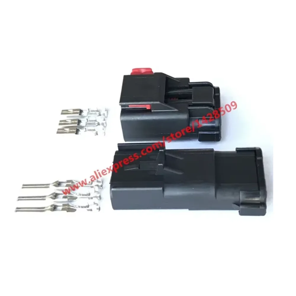 1 Set 54200308 54200312 Headlight Wiring Connector Pigtail FCI Apex 2.8mm Waterproof Automotive Plugs 3 Pin Female Male