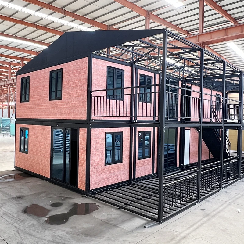 Collapsible Container House Fold Up Modular Home Customized Fireproof Insulated Portable Cabin Off Grid Remote Property Retreat