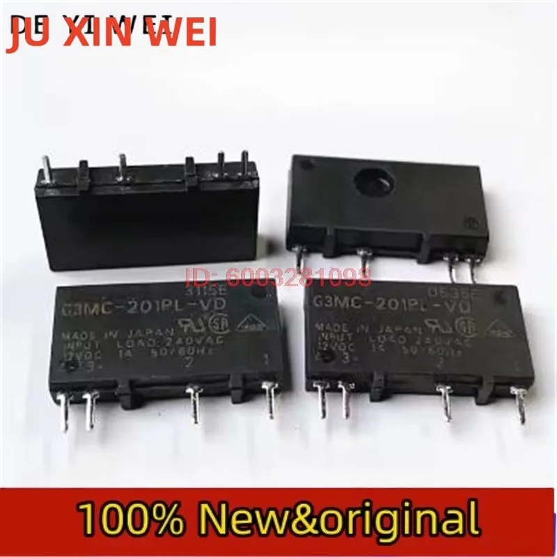 5pcs/lot 100% original genuine relay:G3MC-201PL-VD 12VDC 1A 4pins Solid-state relay AQG12212