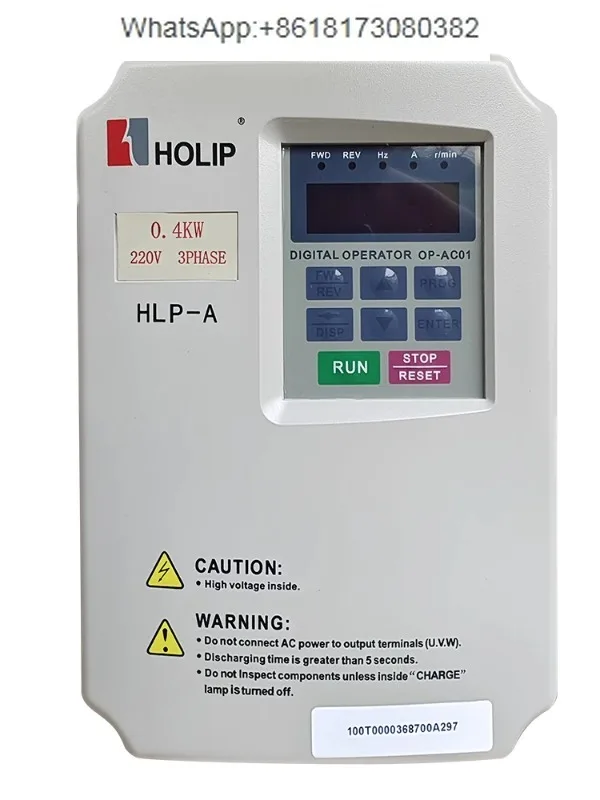 Variable frequency drive HLP-A series HLPA00D423C0.4KW single-phase 220V motor speed controller