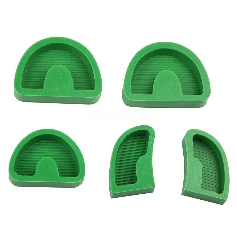 

10Pcs Dental Silicone Plaster Model White Green Rubber Base Mould Former Base Tongue Dental Lab Tools Gypsum Carving