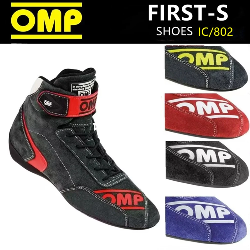 F1 Karting Racing Shoes Genuine Leather Race Shoes Comfortable Low-cut Driving Shoes Cowhide Non-slip Rubber Motorcycle Boots