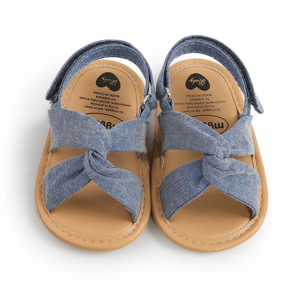 MYGGPP Fashion Newborn Baby Girls Sandals Cute Summer Soft Sole Flat Princess Shoes Infant Non-Slip First Walkers