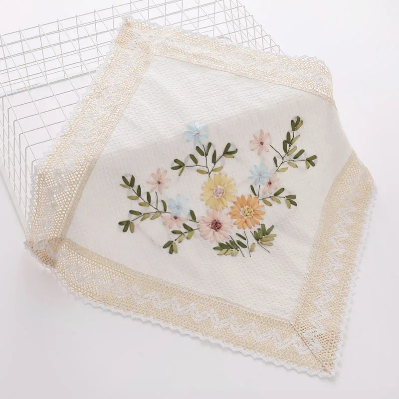 2pcs Simple Fashion Handwork Cover Towels Tea Set Covers Dust and Handkerchiefs