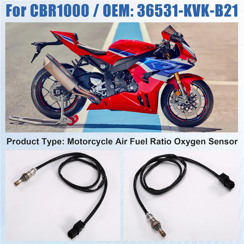 A11M-For Honda CBR1000 Compatible 36531-KVK-B21 Air Fuel Ratio Oxygen Sensor Lambda Sensor Motorcycle Part