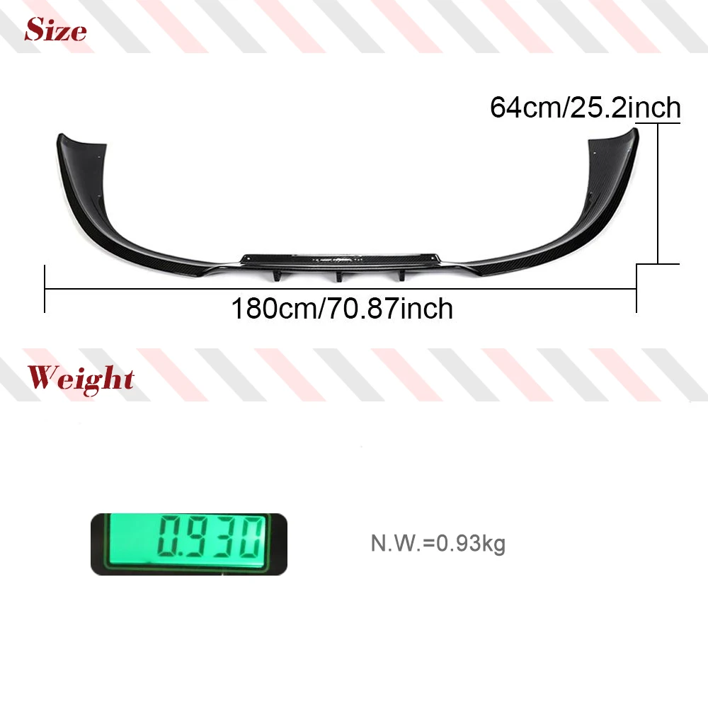Prepreg Dry Carbon Fiber Car Rear Bumper Lip Bdy Kit For Porsche 911 992 2019-2021 Racing Rear Bumper Diffuser Spoiler Splitters view 6